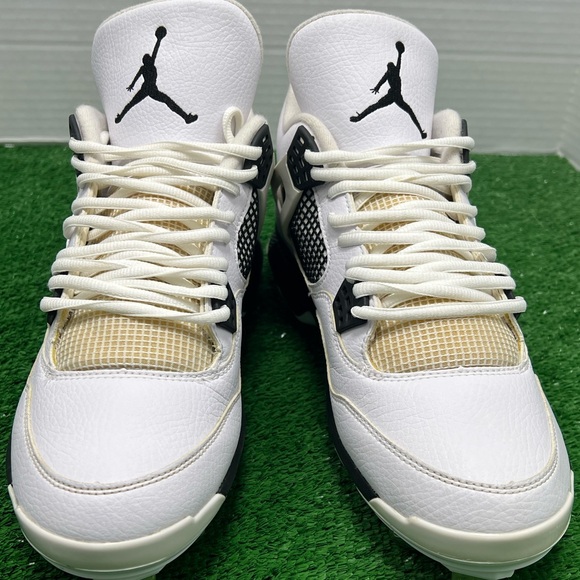 RARE! Size 11 - Jordan 4 Retro Metal Baseball Cleats - 807710-110 - Picture 8 of 15